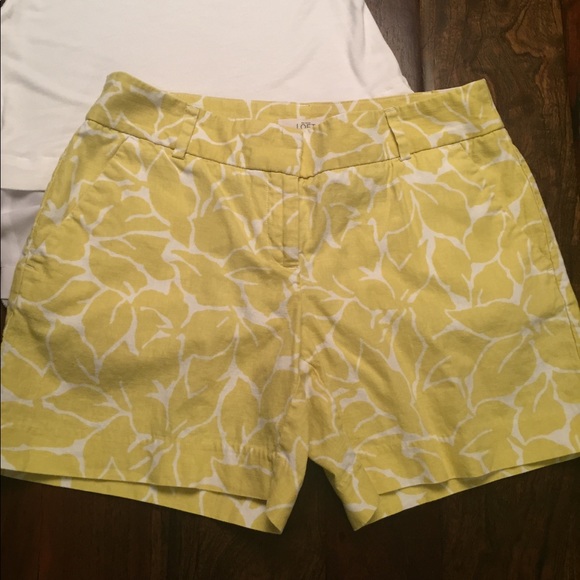 Yellow and White Loft Shorts - Picture 2 of 4